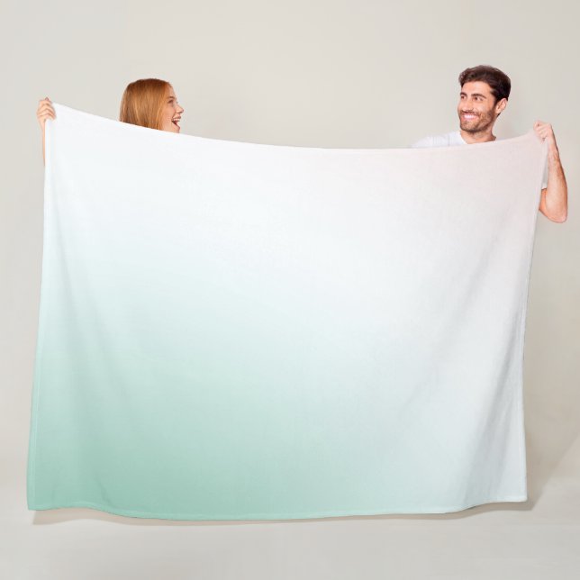 Mint White Blush Fleecefilt (På plats)