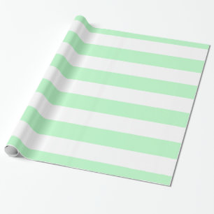Mint, White XL Rand Mönster Presentpapper