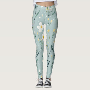 Mint WIldblommor Leggings