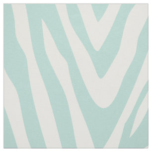 Mint Zebra tryck Large Tyg