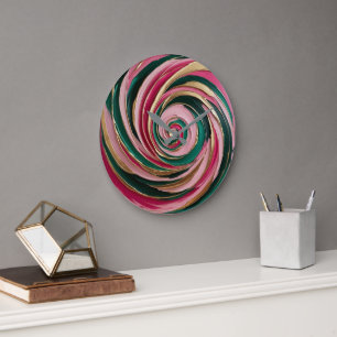 Mintad Blush Marmor Stor Klocka