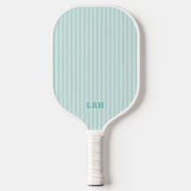 Mintblå randdesign Små initialer Monogram