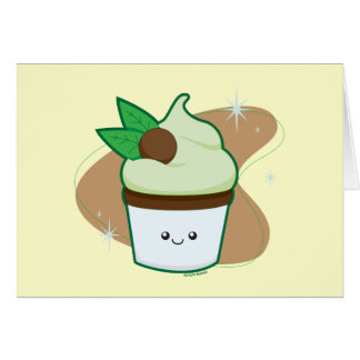 Mintchipmuffin Hälsningskort