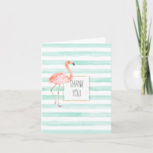 Minten görar randig flamingoen tack kort