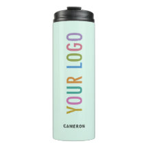 Mintgrön 12 oz tumbler med anpassad logotyp vakuum