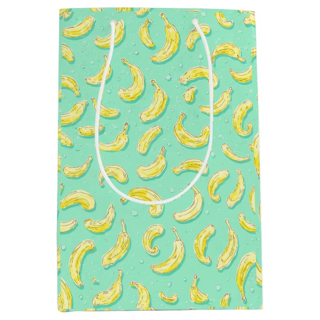 Mintgrön bananmönster fruktälskares dröm (Framsidan)