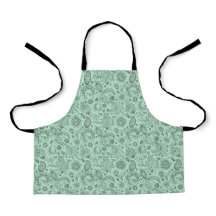 Mintgrön batik boho stil blom- paisleymönster