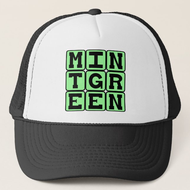 Mintgrön, Färg Keps (Framsida)