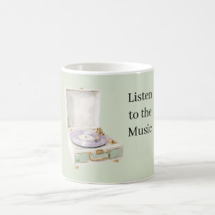 Mintgrön Lavendel Skivspelare Kaffemugg