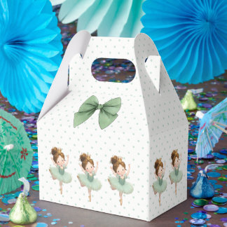 Mintgrön liten prinsessa boll förmån box presentaskar