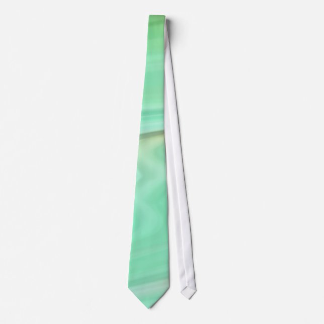 Mintgrön marmor – Elegant abstrakt mönster  Slips (Framsida)