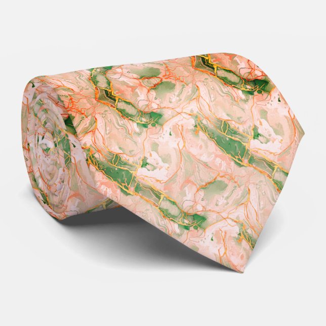 Mintgrön marmor & guld slips (Rullad)