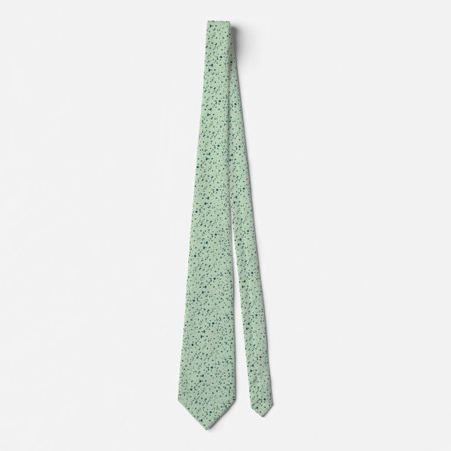 Mintgrön marmorerad textur slips (Framsida)
