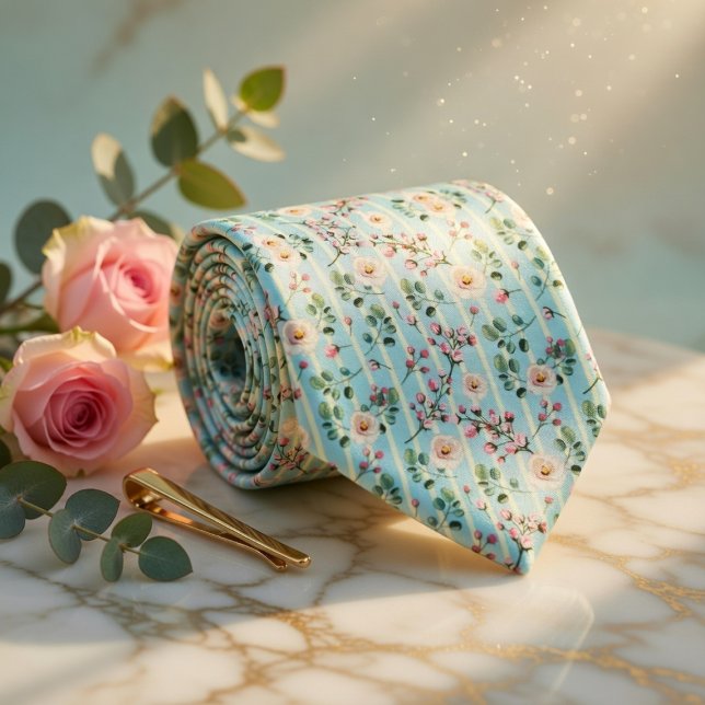 Mintgrön vildblomma slips (Skapare uppladdad)