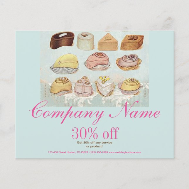 mintgröna efterrättscookies godis choklad flygblad (Framsidan)