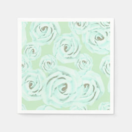 Mintgröna och turkosa frostings servetter 