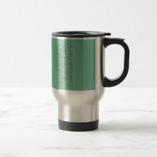 Mintgrönt med fauxglitter resemugg