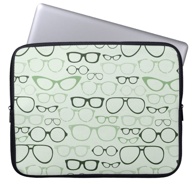 MintHipsterexponeringsglas Laptop Sleeve (Framsidan)