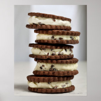 Mintkakaonibglass med chokladkakor poster
