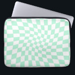 Mintkontrollerna för pastellfärgad Grönt i Retro - Laptop Fodral<br><div class="desc">Perfektens förvrängda utcheckade utformning. Moderna,  förvrängda checkers. Den här trevliga,  psykedeliska designen tar dig till underlandet. Warped checkar in pastel färg. Snurra och vrida,  vrida kontroller,  kontrollerad mönster</div>