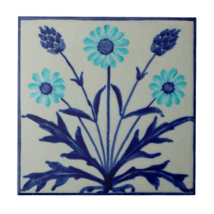 Minton Arts & Crafts Wm Morris Stil Repro 1890 Kakelplatta
