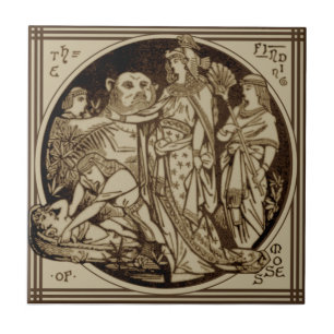 Minton Biblical "Finding Moses" Repro John Moyr Kakelplatta