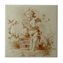 Minton Cherub Uppspelning Pan Rör för fågelinfluen