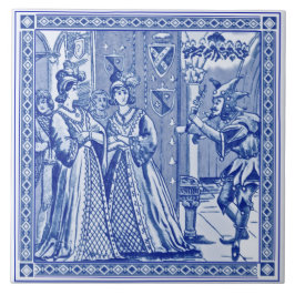 Minton Cinderella Series Reproduction Tile c.1880 Kakelplatta