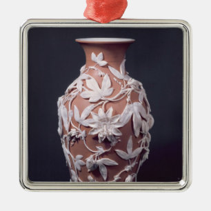 Minton Parian Warevas, 1894 Julgransprydnad Metall