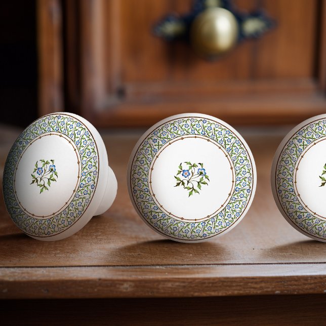 Mintons British Royal Blue Victorian Blommigt Knopp (Skapare uppladdad)