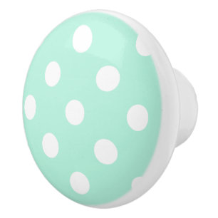 Mintpolka dotsknopp/enhetshandtag knopp