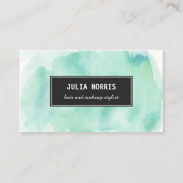Mintvattenfärg Visitkort