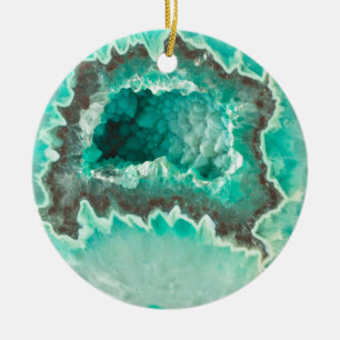 Minty Geode kristaller Julgransprydnad Keramik