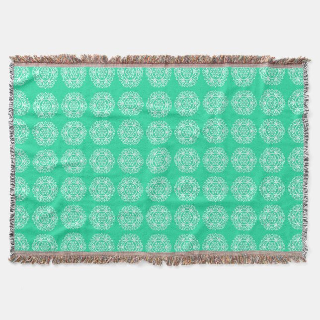 Minty Mandala Filt (Framsidan)