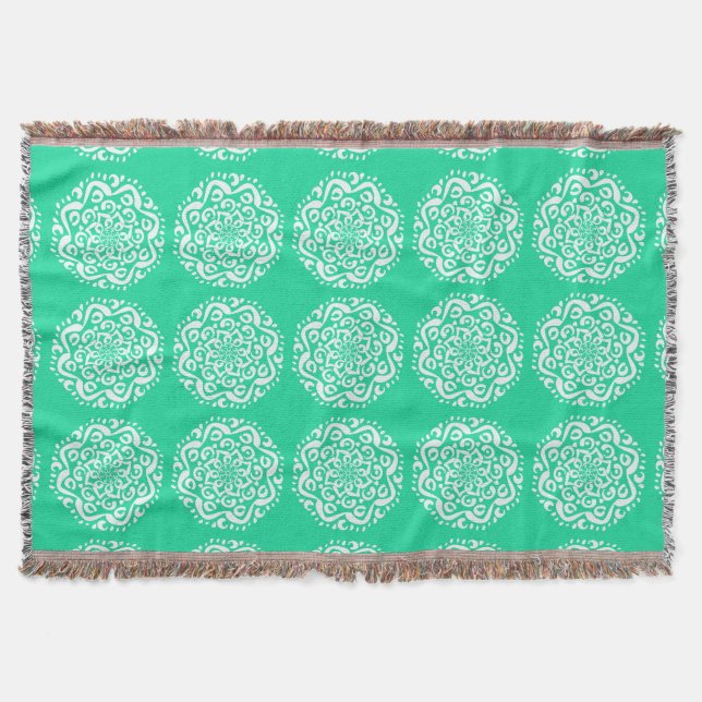 Minty Mandala Filt (Framsidan)