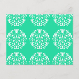Minty Mandala Vykort