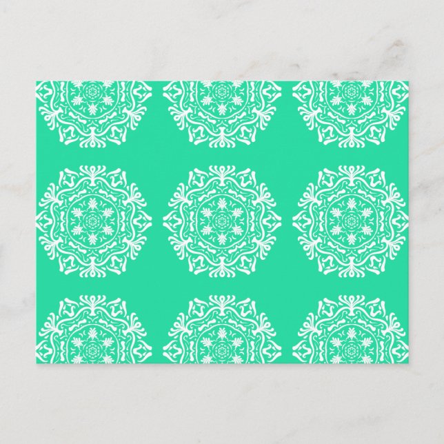 Minty Mandala Vykort (Framsida)