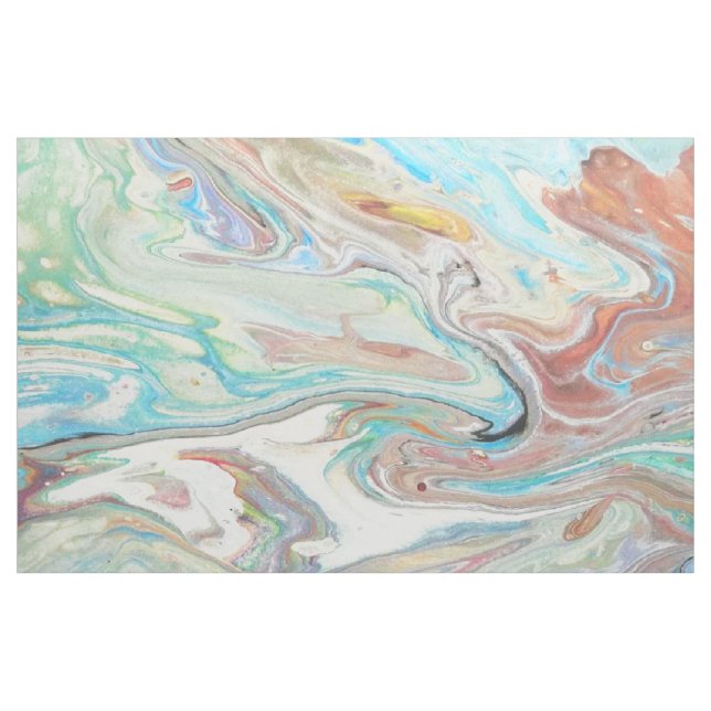 Minty Puddle Tyg (Fat Quarter)