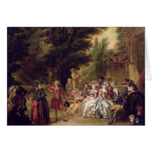 Minueten under Oakträd, 1787 Hälsningskort