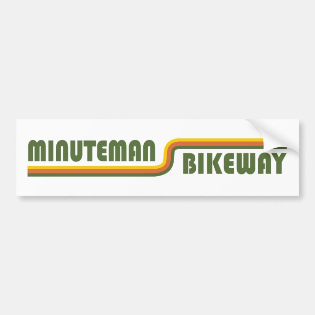 Minuteman Bikeway Boston Massachusetts Bildekal (Framsidan)