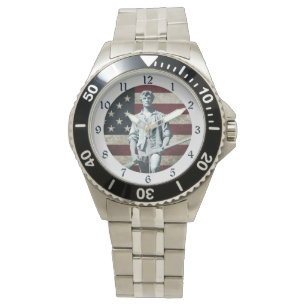 Minuteman Patriot USA flagga Armbandsur