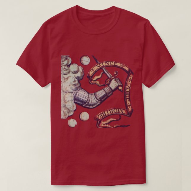 Minutemen för Bedford flaggaamerikan Tee Shirt (Design framsida)