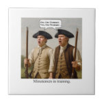 Minutemen in training. kakelplatta<br><div class="desc">Funny Cartoon</div>