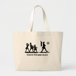 Minutemen Marching Silhouette Patriotisk Tote Bag Jumbo Tygkasse