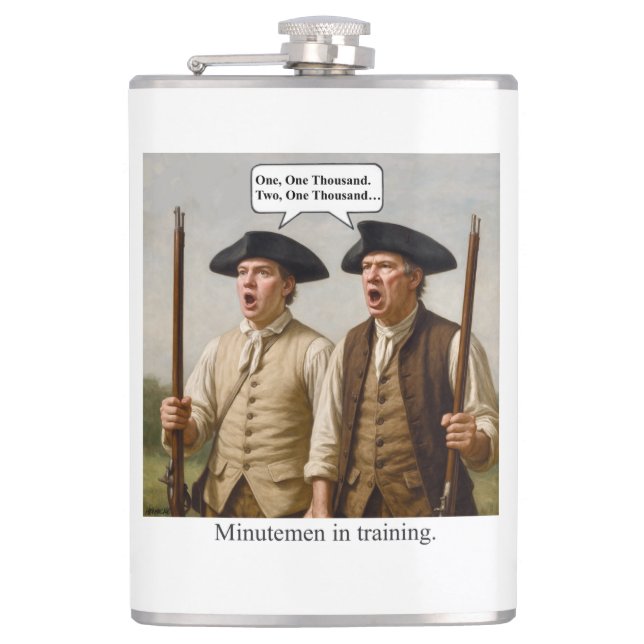 Minutemen under utbildning. fickplunta (Framsidan)