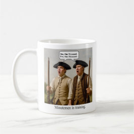 Minutemen under utbildning. kaffemugg