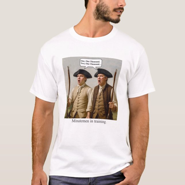 Minutemen under utbildning. t shirt (Framsida)
