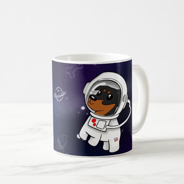 Minuten klämmer fast astronautet i kaffemugg (Framsida höger)
