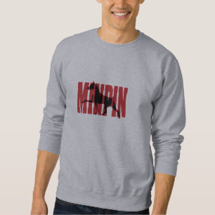 Minuten klämmer fast silhouetten sweatshirt