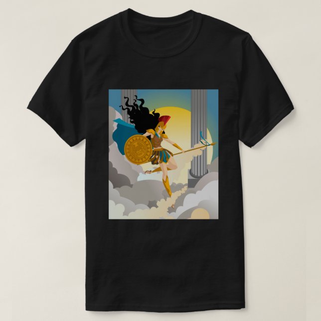 Minva palas athena Greek guddess visdom T Shirt (Design framsida)